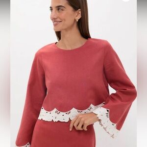 TUCKERNUCK Eyelet Maxine Top medium Large bottom Set NWT